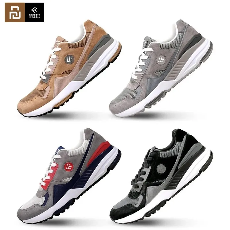 

Youpin REETIE 90 Men Sport Retro Casual Shoes Breathable Mesh Wear-Resistant Shock Elasticity Shoes Rubber Outsole Sneakers