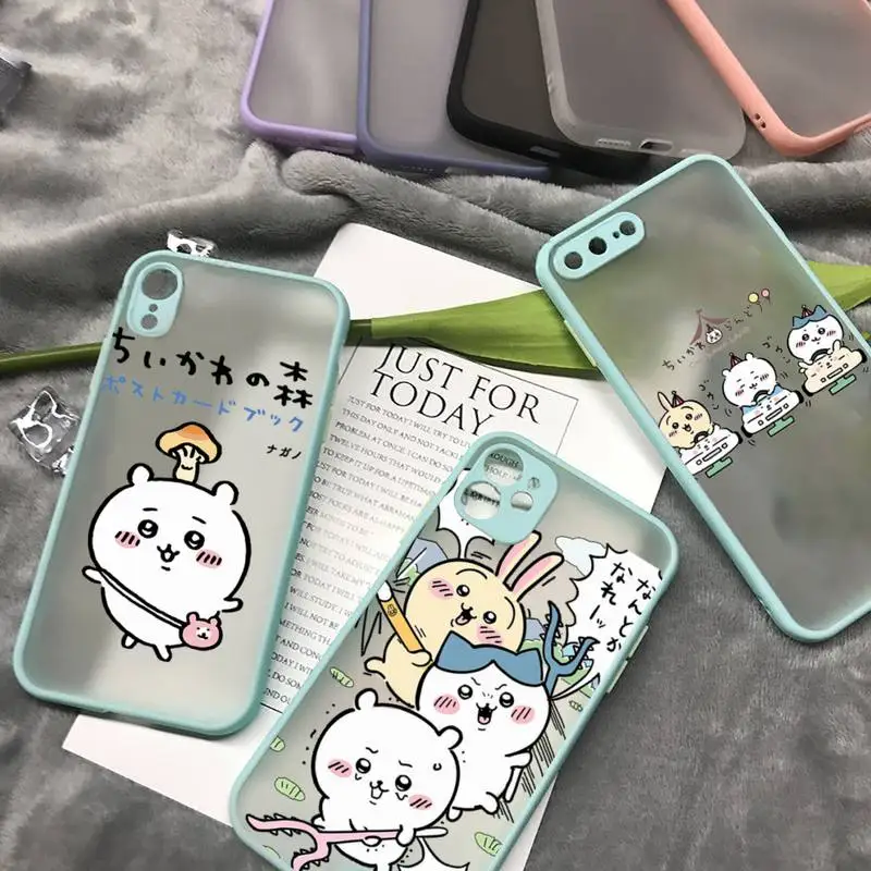 

Cute Chiikawa Animation Phone Case matte transparent For iphone 14 11 12 13 plus mini x xs xr pro max cover