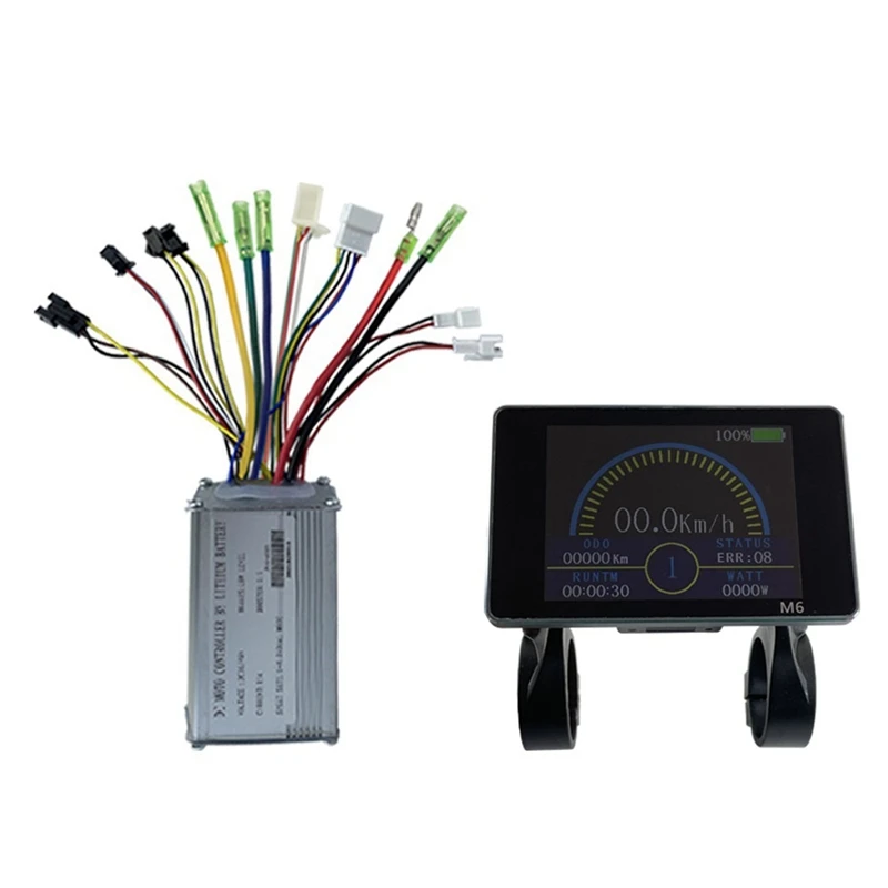 

Electric Bicycle Controller Instrument 22A Controller M6 Meter Set For 36V48V500W Motor