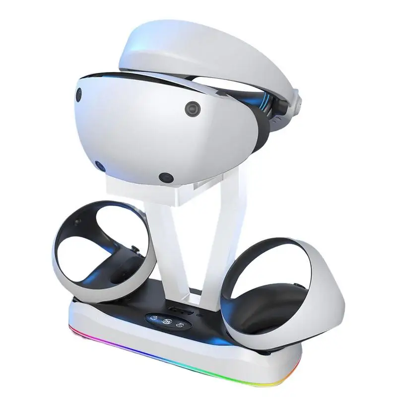 

For PS VR2 Magnetic Charging Base With RGB Light Gamepad Charging Stand For VR Glasses Storage Rack With Magnetic Interface