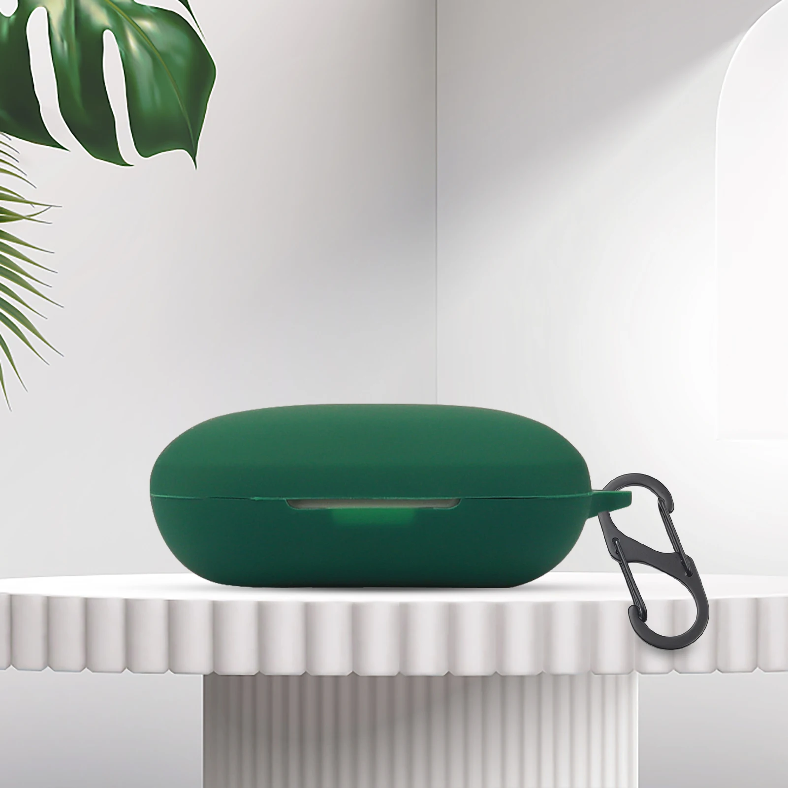 

Силиконовый противоударный защитный чехол с защитой от царапин и карабином для наушников