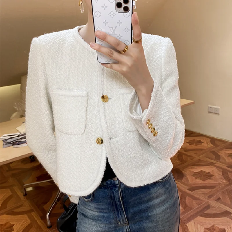 

Однотонная женская куртка с длинным рукавом, осень 2021, Женская Корейская стильная свободная короткая куртка