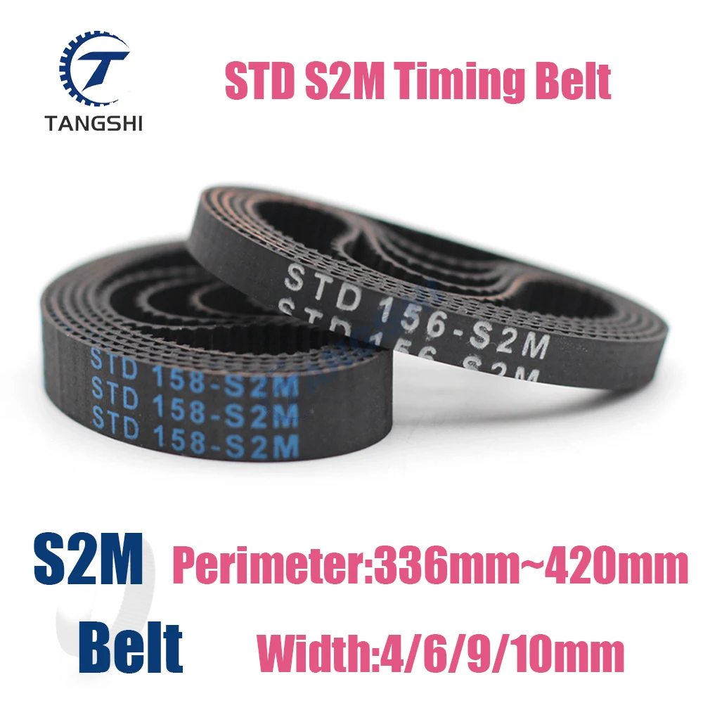 

STD S2M Резиновый ремень ГРМ с замкнутым контуром Ширина 4/6/9/10 мм Длина ремня S2M336 338 340 344 348 350 352 354 356 360 364 366 368~420 мм