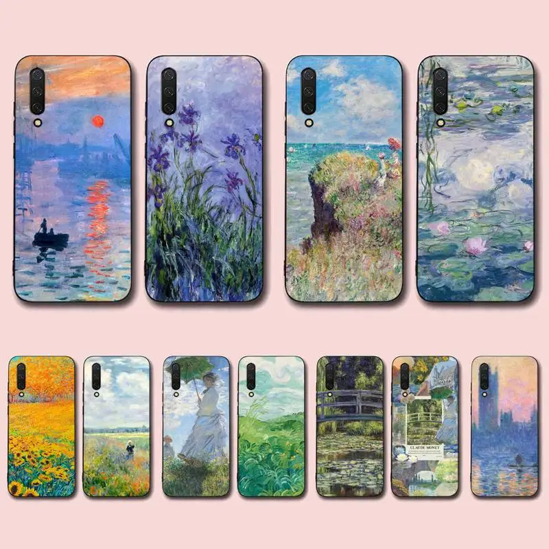 

Claude Monet Impressionism Painter Pattern Phone Case for Xiaomi mi 5 6 8 9 10 lite pro SE Mix 2s 3 F1 Max2 3