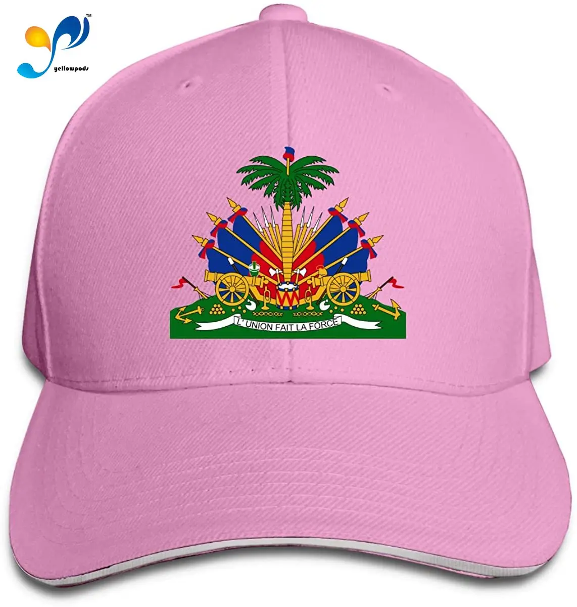 

Coat Of Arms Of Haiti Unisex Sandwich Baseball Cap Adjustable Snapback Hat Hunting Casquette