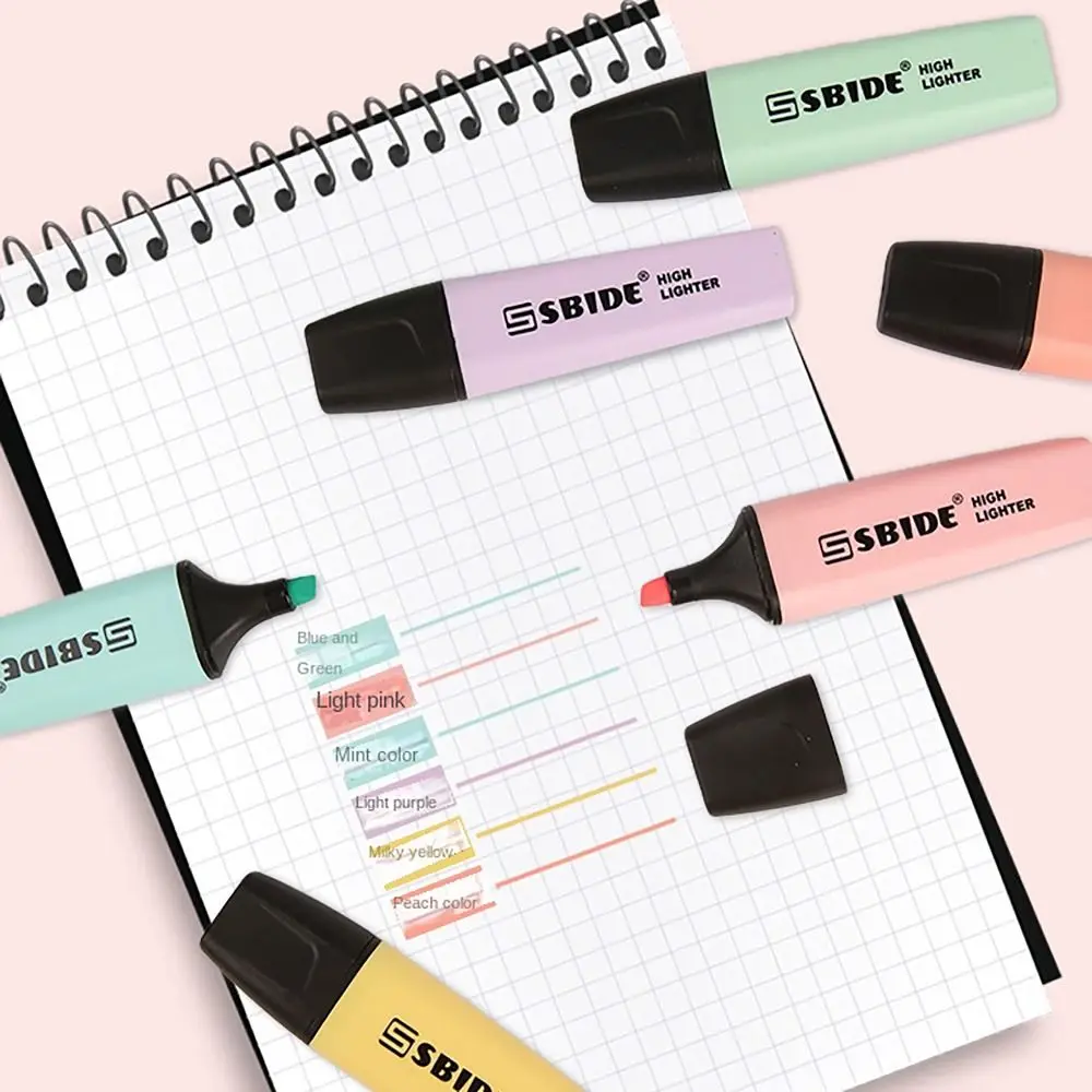 Красочные флуоресцентные маркеры Macaron для рисования граффити маркировки