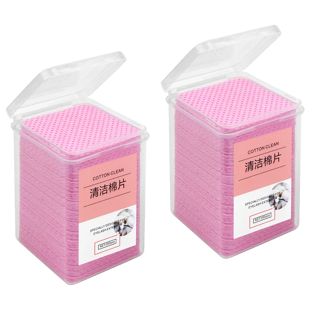 

400Pcs Glue Wipes Eyelash Glue Wipers Glue Bottle Sheets Eyelash Glue Cleaners for Cleaning Salon