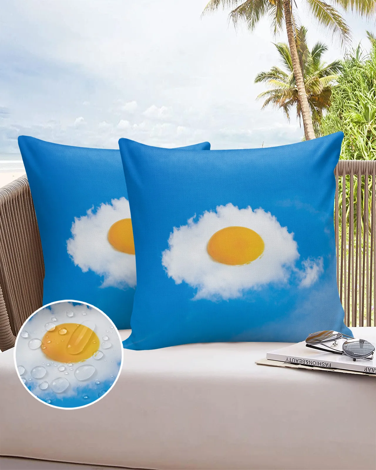 

Blue Sky Cloud Egg Simple Fashion Bed Pillow Covers Home Sofa Pavilion Decorative Pillowcase Balcony Office Car Cushion Cover
