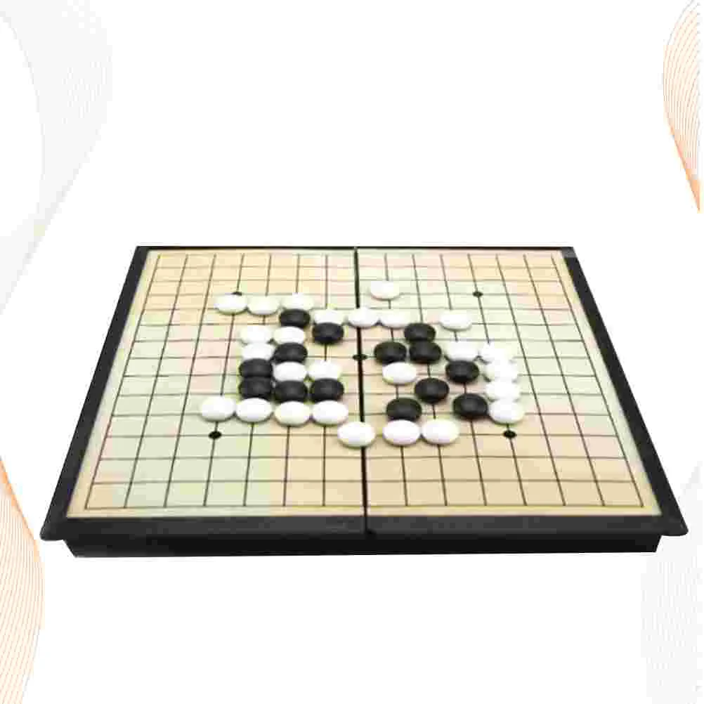 

Magnetic Playset Funny Gobang Game Black White Gobang Chess Board Set Game Reversi Board Educational Toys