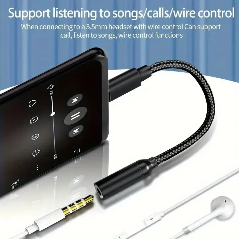 Фото Адаптер для наушников Typeec на 3,5 мм, адаптер для наушников, USB C к Aux аудиокабелю, совместимый с iPhone 16, 15/15 Plus №4