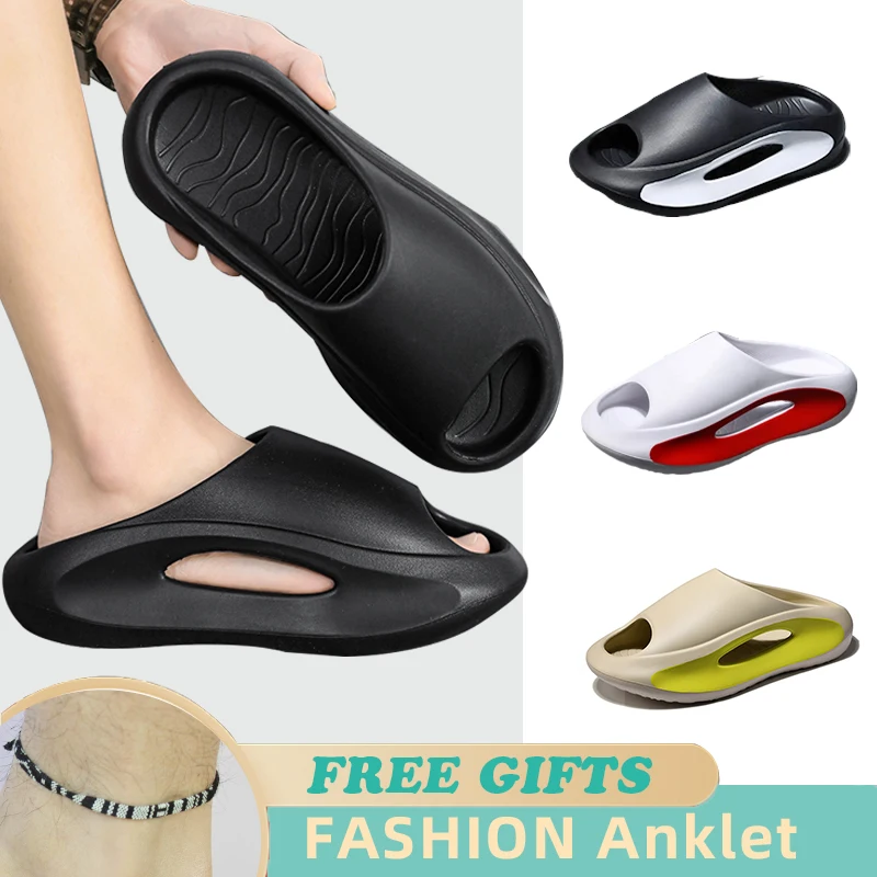 

Сланцы унисекс, мягкие кроссовки на толстой подошве, сланцы, Эва, Повседневная пляжная обувь, летние тапки, 2023