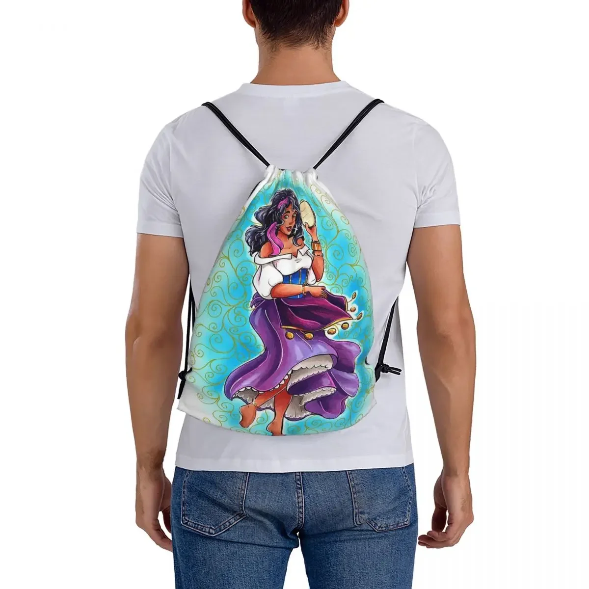 Рюкзаки Esmeralda повседневные портативные сумки на шнурке карманная сумка для книг