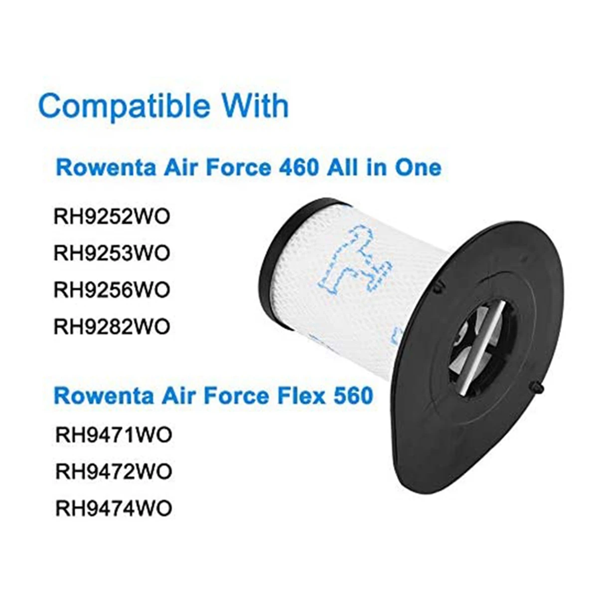 2 шт. фильтры для пылесоса Rowenta Air Force 460 All in One RH92Xx и Flex 560 RH94Xx детали ZR009002