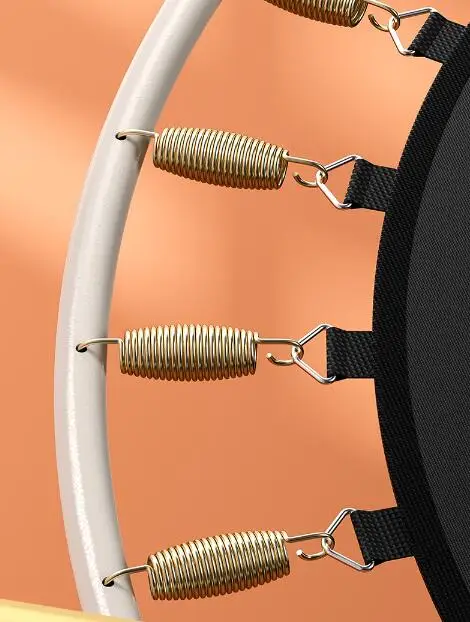 Детский прыгающий батут с безопасными поручнями диаметр 140 см