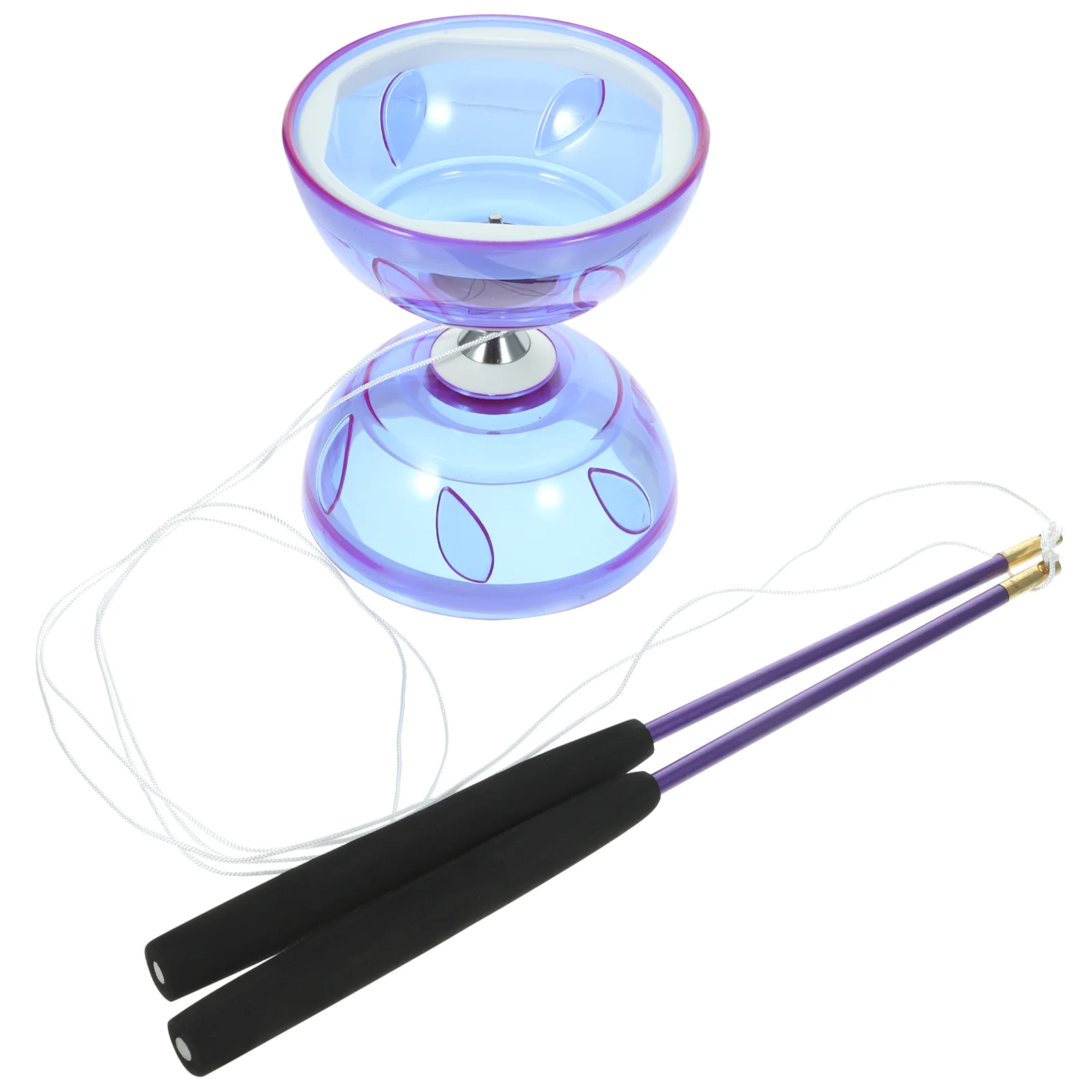 

1 Set Kid's Diabolo Plaything Chinese Yo-yo Juggling Toy for Fitness (Purple)