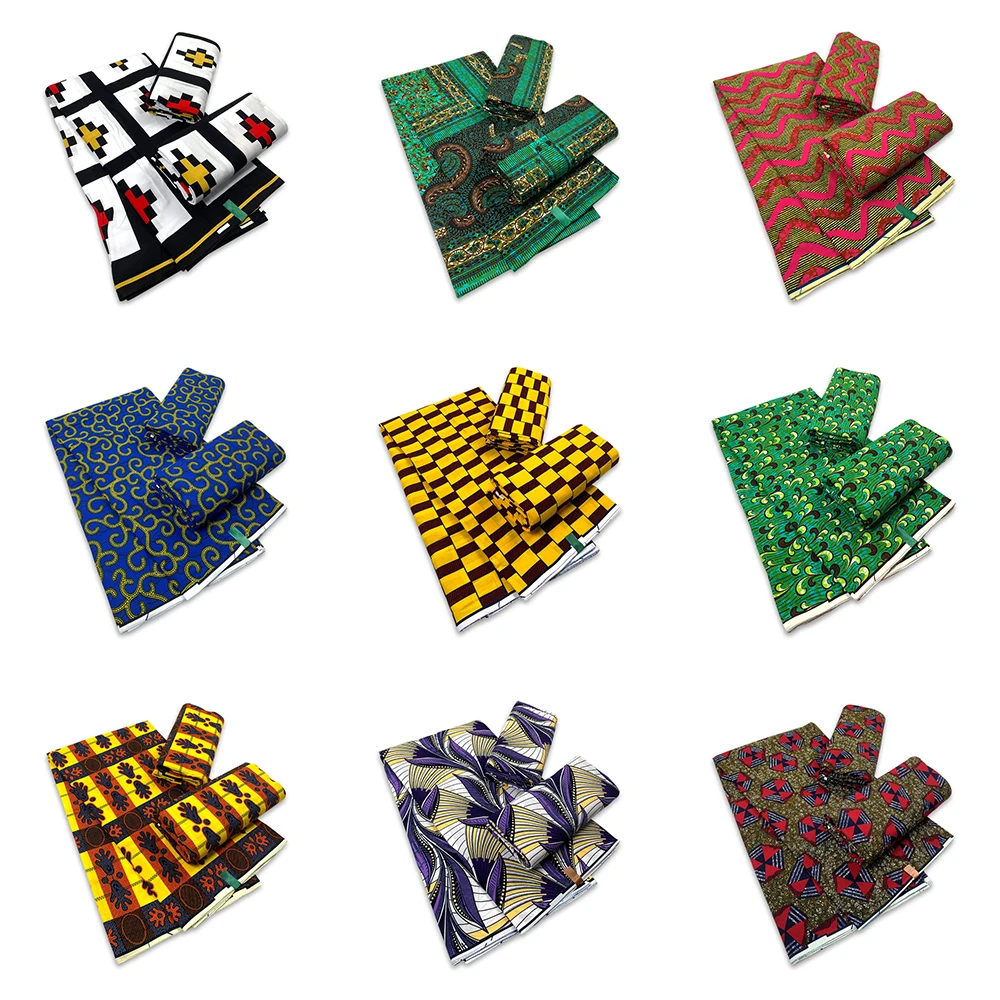 Новейшая ткань премиум-класса с африканским восковым принтом Батик Анкара 6