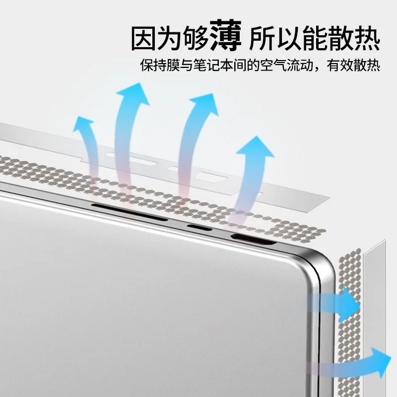 Боковой Чехол с портом Thunderbolt для зарядки Macbook Pro 14 2023 защитная пленка рамкой 3M