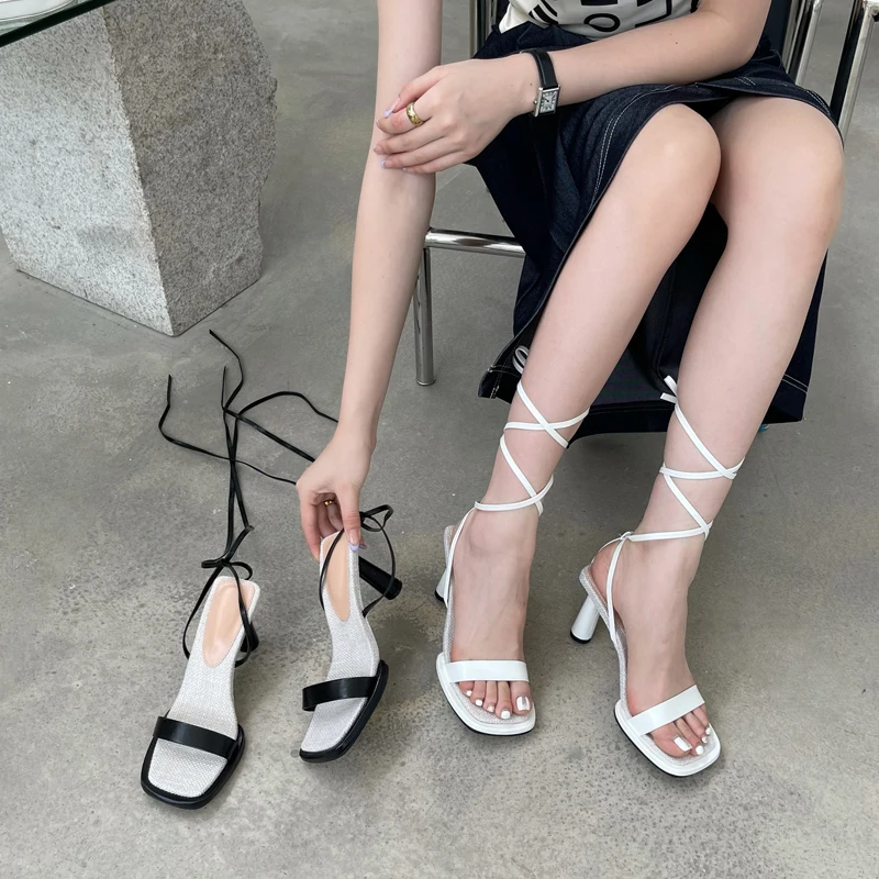 Босоножки женские на платформе 10 см пикантные сандалии леопардовой расцветки с