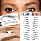 4D наклейки для бровей, похожие на волосы, волшебная 4D имитация экологичной татуировки для бровей, наклейка для накладных бровей, косметика для макияжа