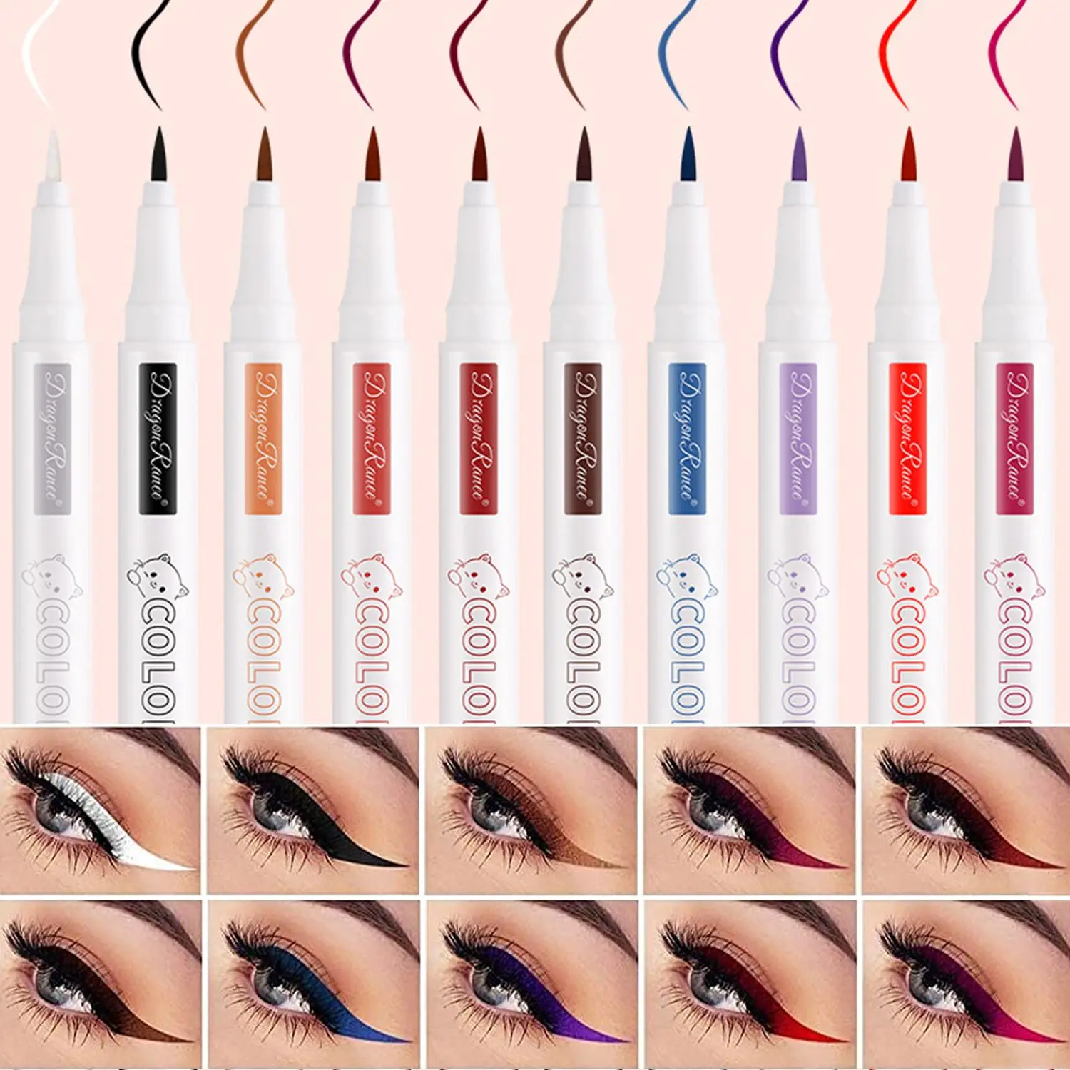 

New Beauty Waterproof Colour Eyeliner Makeup Eye Liner Pencil Cosmetics