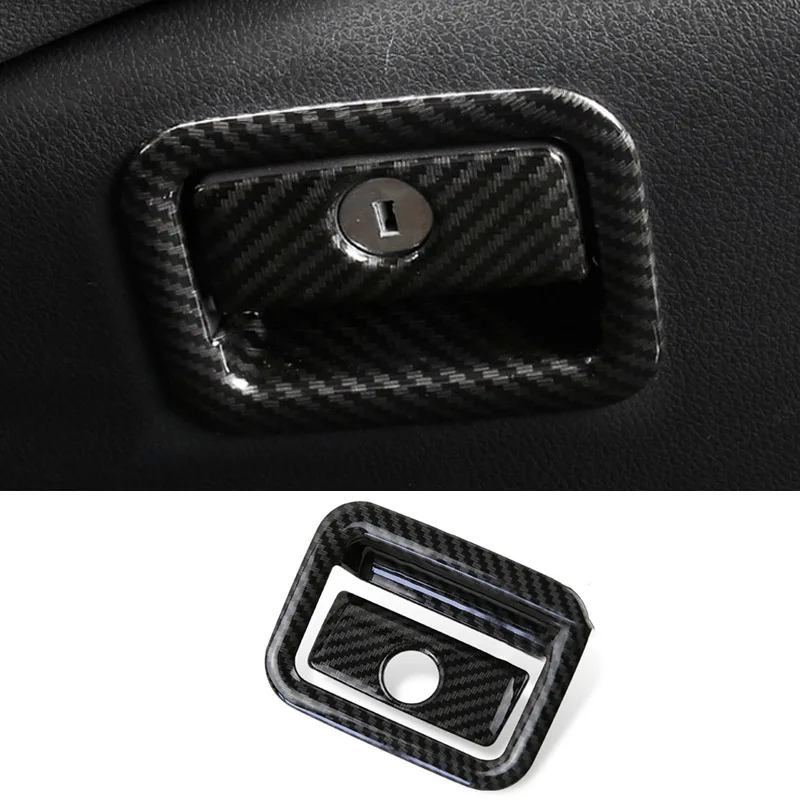 

For Toyota Camry 18-19 Carbon Fiber Color Copilot Console Box Glove Box Handle Decorate Cover Trim Car Interior Supplies