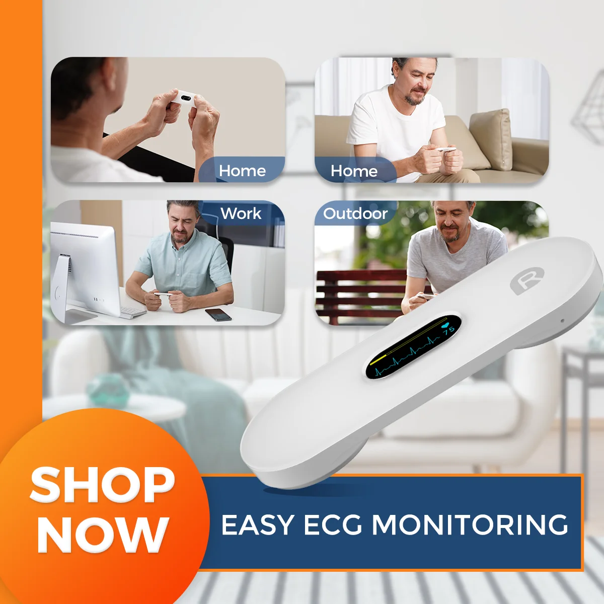 

Viatom DuoEK S Single-lead Personal Ekg Monitor Instant Ecg Measurement And Analysis Bluetooth Connection Mobile Ecg Monitor