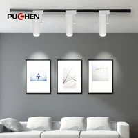 puchen led nordic minimalist style track light cob downlight aluminum spot light for bedroom living room study ceiling light