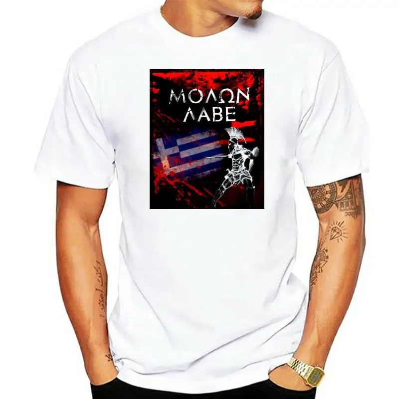 Летняя мужская повседневная мода MOLON LABE LAVE Griechenland Greece Hellas SPARTA 300(1)
