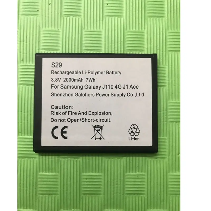 10 шт./пакет литий-полимерный аккумулятор 3 8 В для Samsung Galaxy J1Ace J110 4G EB-BJ110ABE