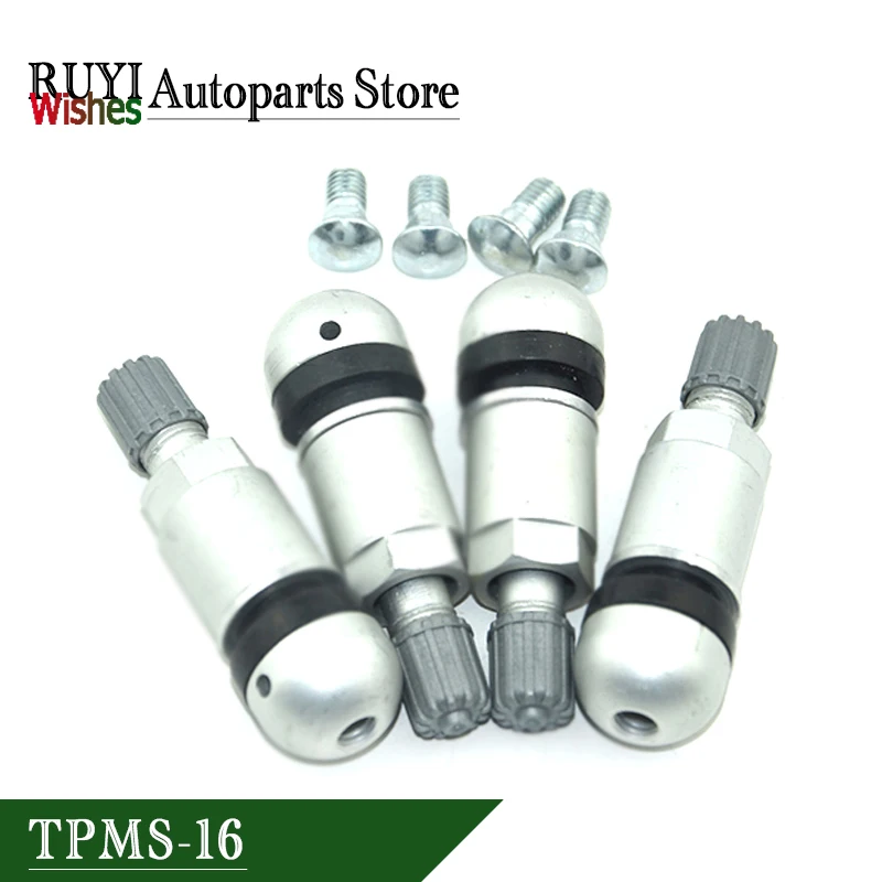 Новый универсальный алюминиевый клапан для шин TPMS-16 BMW Benz Porsche Cayenne Mercedes Maserati TPMS
