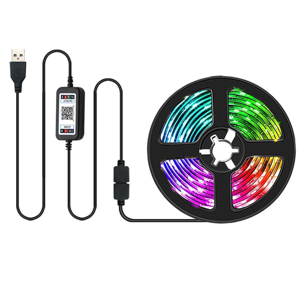 

LED Strip 5050 RGB Water Proof Led Lights 5 Meters Bluetooth App Control For Home And Outdoor Decoration Atmosphere Lamp