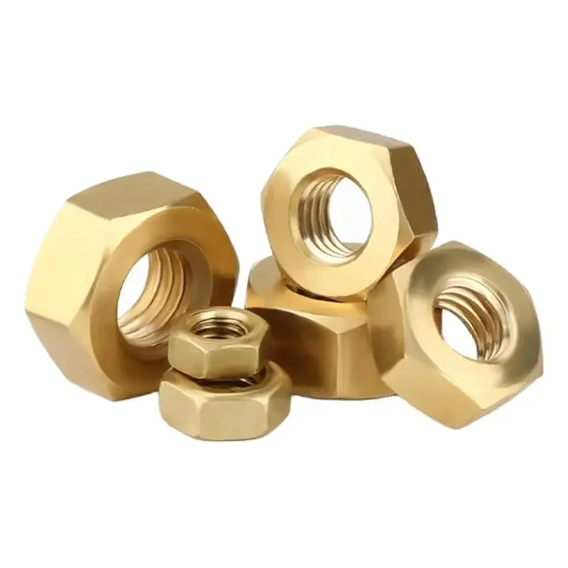Шестигранные латунные шестигранные гайки M1 M1.4 M1.6 M2 M2.5 M3 M4 M5 M6 M8 M10 M12 M14 M16 M18 M20 M22 M24 M27