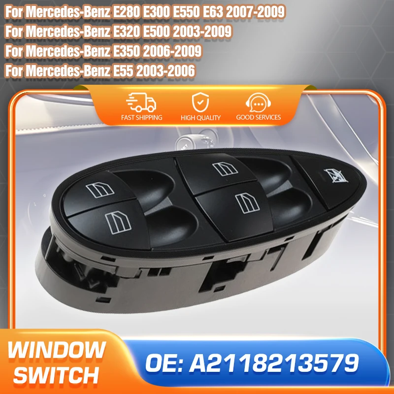 Главный переключатель стеклоподъемника с левым рулем A 2118213579 Автомобиль для