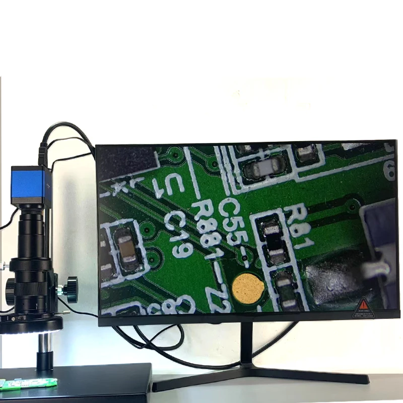 Цифровой видеомикроскоп HDMI VGA камера 13 МП 60 FPS промышленный Монокуляр с 180-кратным