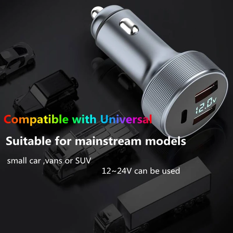 Автомобильное зарядное устройство с двумя USB-портами 80 Вт |