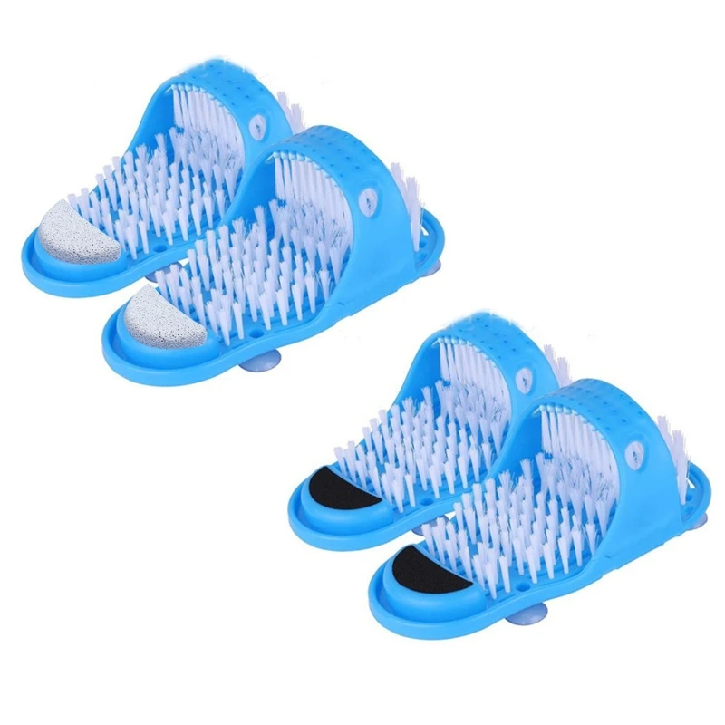 

1 Pair Foot Scrubber Feet Cleaner Washer Brush for Shower Massage Slipper