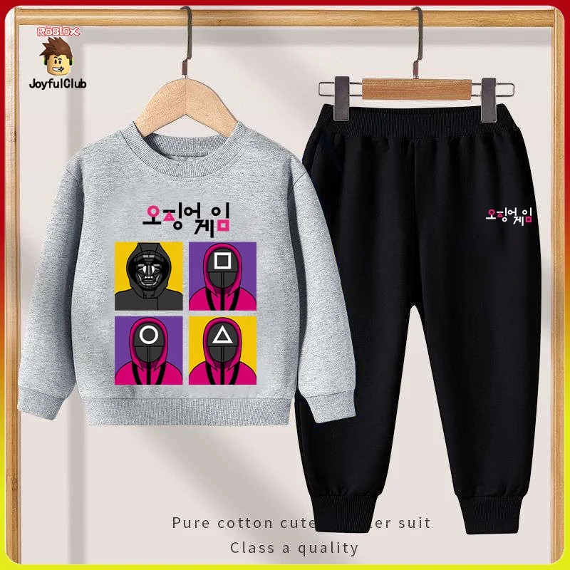 

(COD) игра кальмар Детский свитер + 2 штуки детских брюк