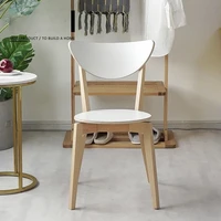 nordic dining chairs home modern simple thickened minimalist modern kitchen home economy ins backrest chair adult wooden chair