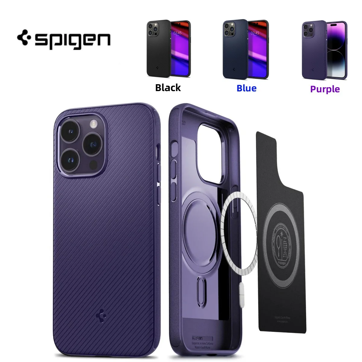 Spigen Mag Armor For Apple Magsafe MagFit Phone Case For iPhone 12 13 14 Pro Max Magnetic Protective Case For iPhone 14Plus