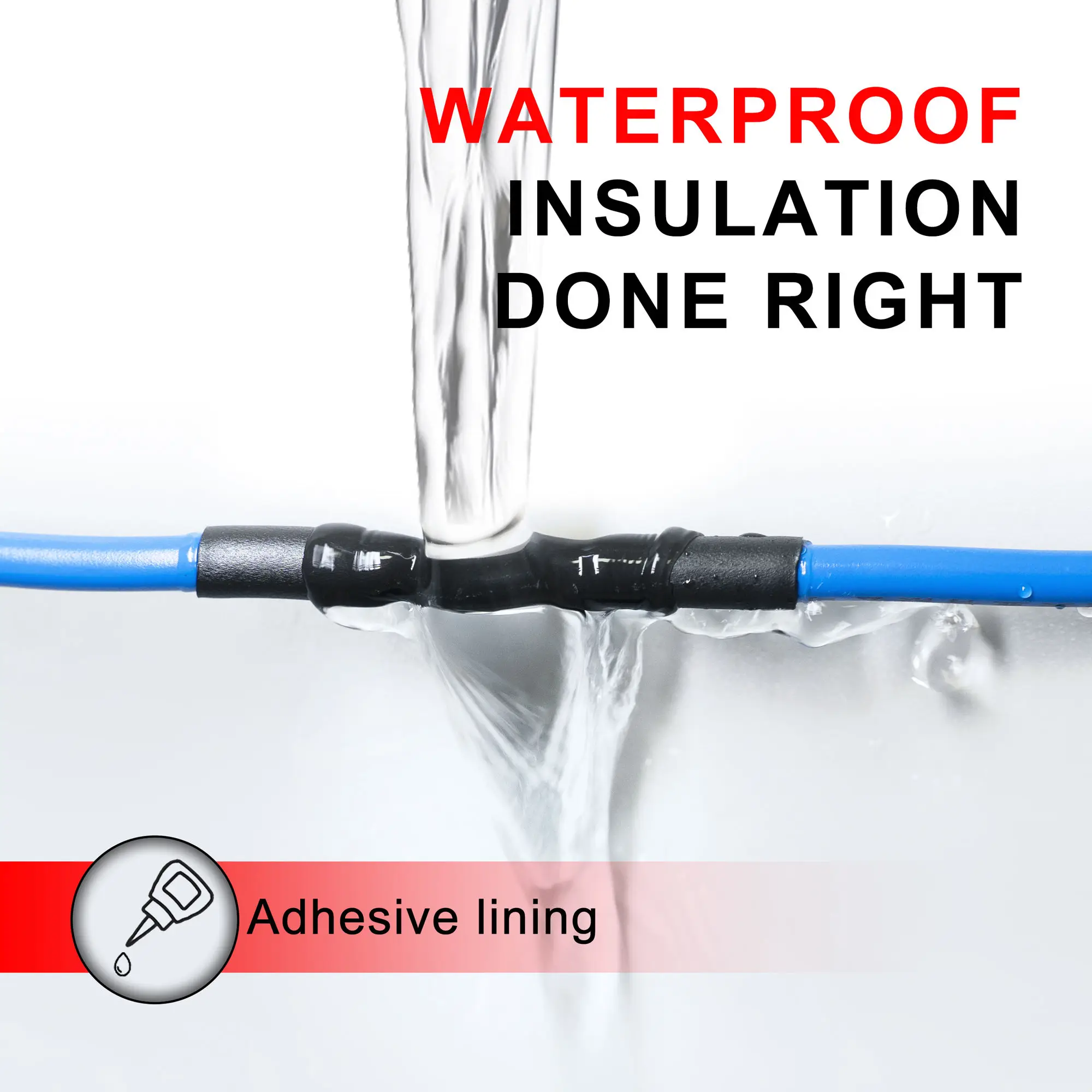 1 м 4:1 термоусадочная трубка с клеем двойными стенками 4 6 8 12 16 24 40 мм