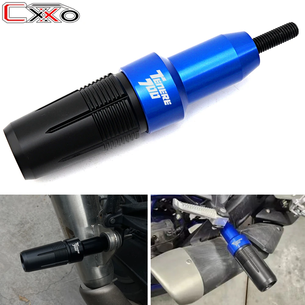 

For YAMAHA TENERE700 TENERE 700 2019 2020 2021 2022 CNC Motorcycle Accessories Exhaust Slider Crash Pad Falling Protector
