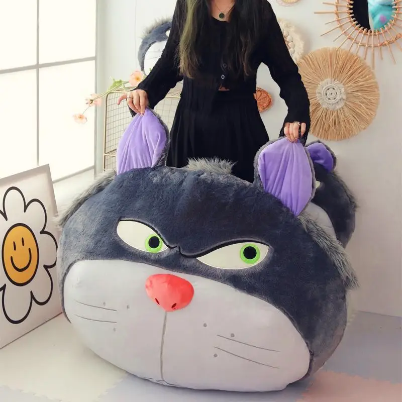 

40/60cm Genuine Disney Kawaii Lucifer Plush Doll Pillow Cushion Home Office Cushion Tokyo Cinderella's Cat Plush Toy Animation