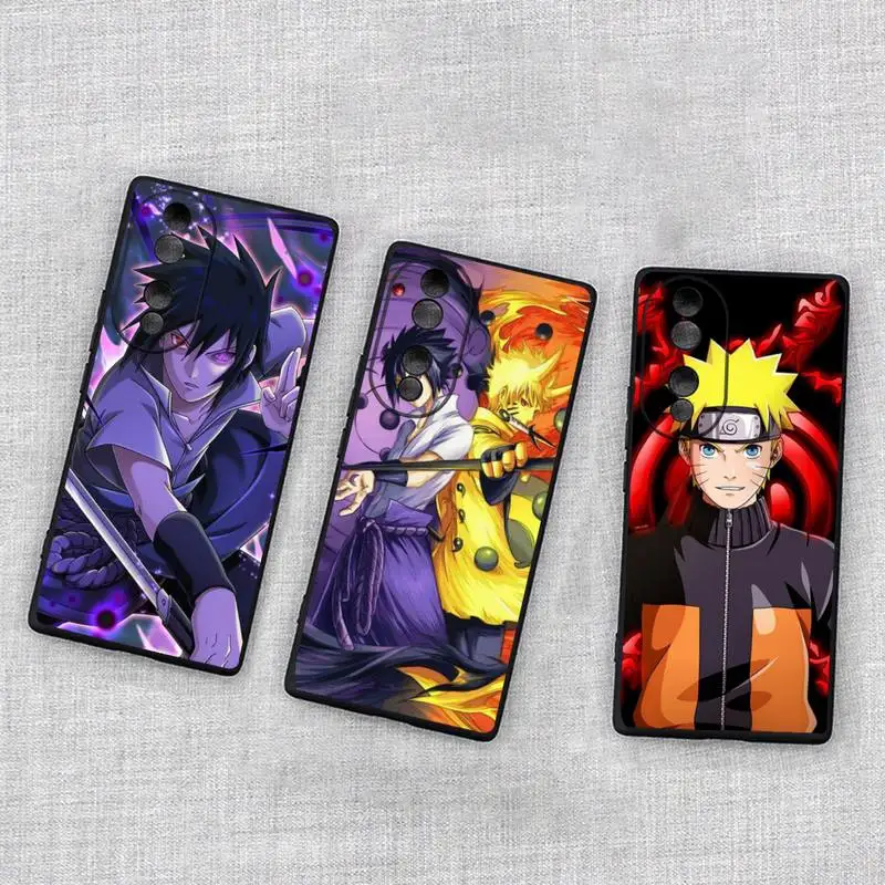 

Toys Anime Naruto Uchiha Sasuke Phone Case For Huawei Honor 70 60 50 30 20 10 9 X 9X V30 Pro Lite View Cover