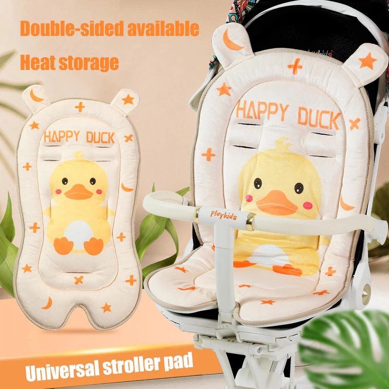 Baby Stroller Soft Cotton Seat Pad Infant Cart Mattress Mat Pram Car Seat Mat Pushchair Cover Liner Pad Washable Baby Accessorie