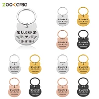 anti lost cats face pet tags customized dog id tag puppy kitten free engraved pets nameplate cat address for dogs accessories