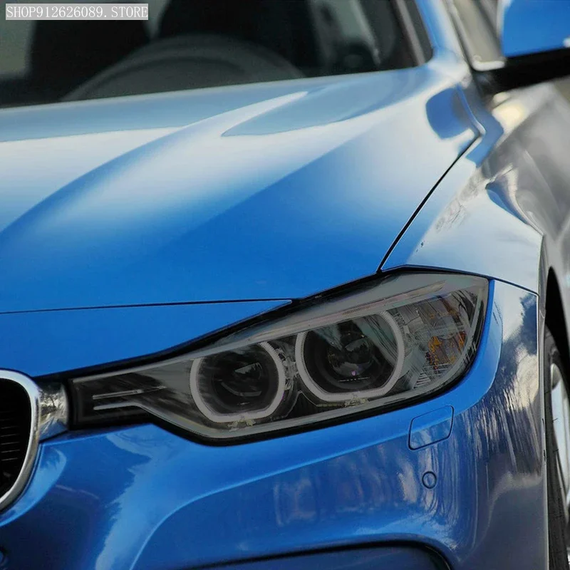 

2 Pcs Car Headlight Protective Film Smoked Black Tint Wrap Vinyl Transparent TPU Sticker For BMW 3 Series F30 F31 Touring