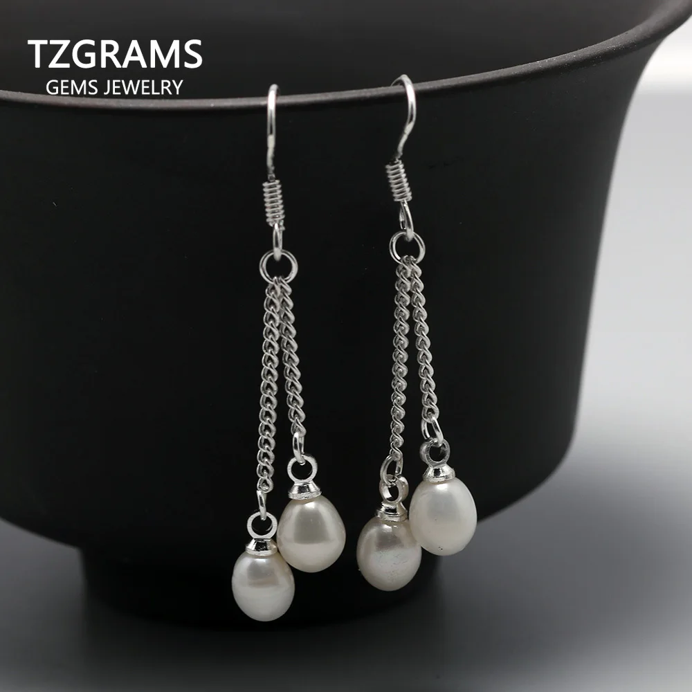 

Женские длинные серьги-кисточки овальной формы