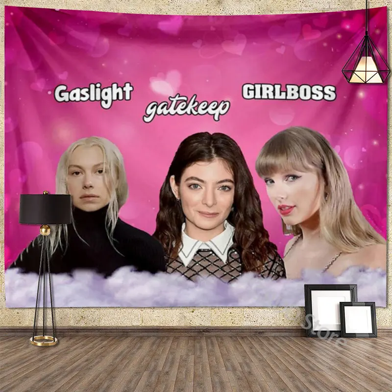 

Brillianting Gaslight Gatekeep Girlboss Carpet Wall Tapestry Sofa Blankets Yoga Mats Girls Kawaii Room Decor Fabric Poster Cloth