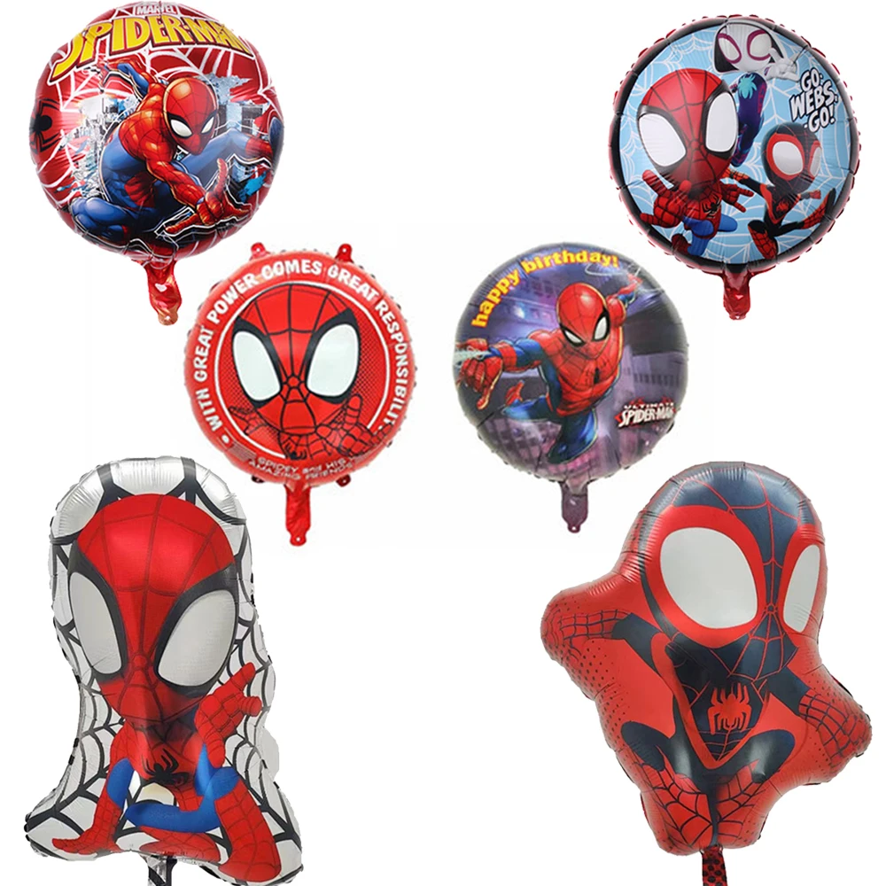 

1 шт., алюминиевые воздушные шары «Человек-паук»