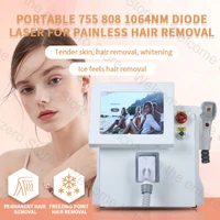 2022 newest ice platinum hair removal 755nm 808nm 1064nm laser ice titanium laser 808 diode laser with ce